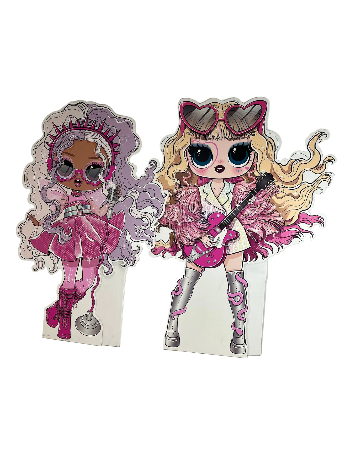 L.O.L. Surprise! Neon Pop Star Cardboard Cutout Dolls (Pre-Loved)