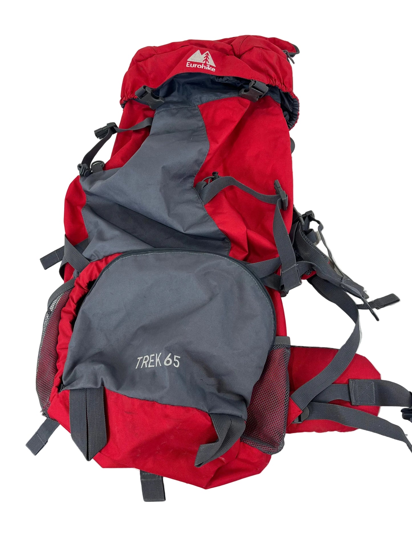 Eurohike Trek 65L Red And Grey Camping Backpack (Pre-Loved)