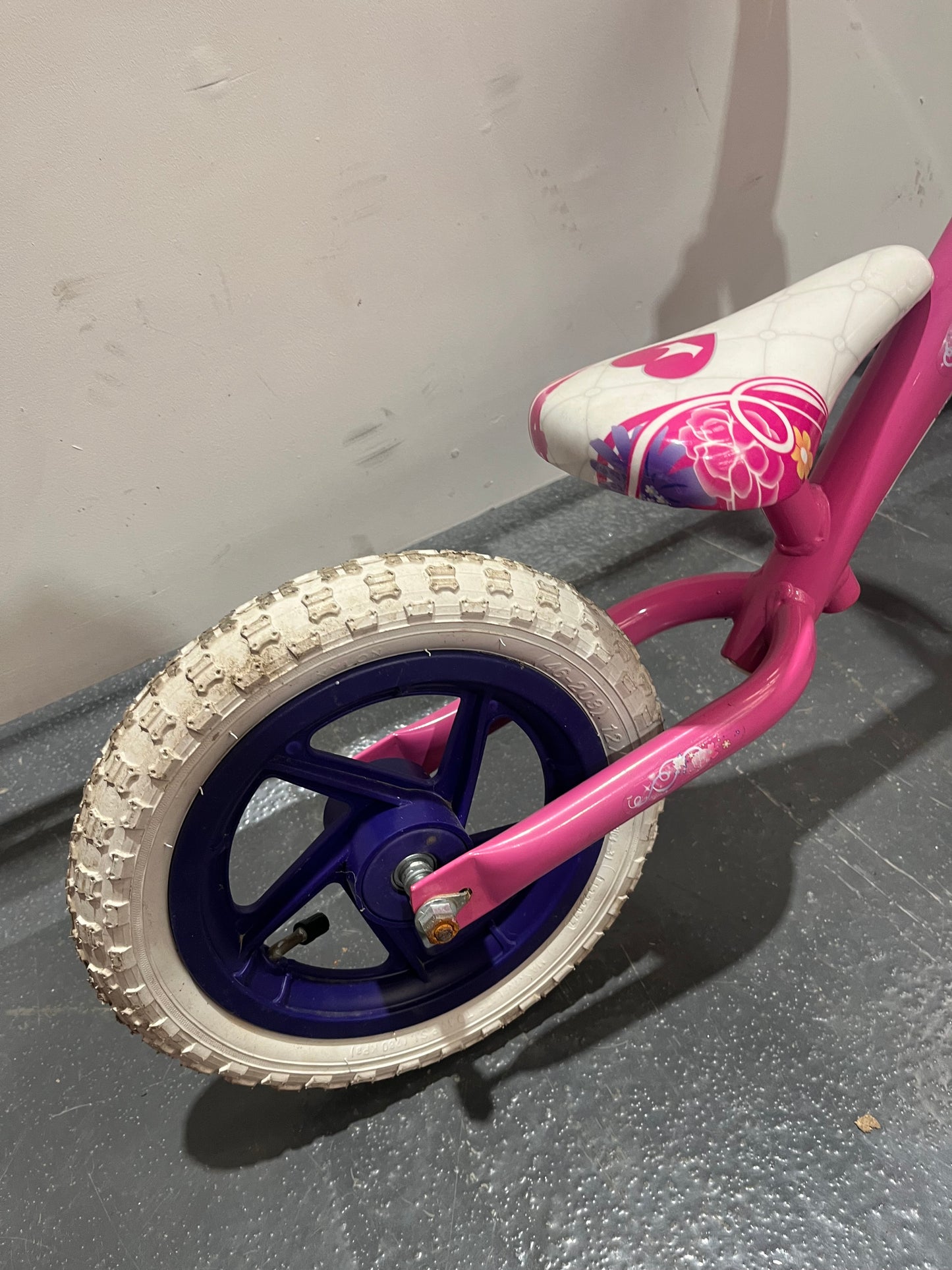 Pink Princess 12” Children’s Balance Bike (Pre-Loved)