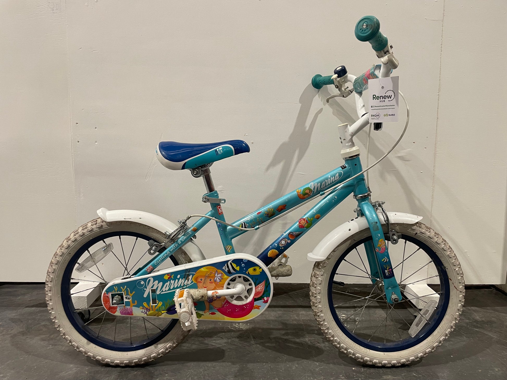 Serviced Blue Marina Mermaid 18” Bike (Pre-loved) – Renew Greater