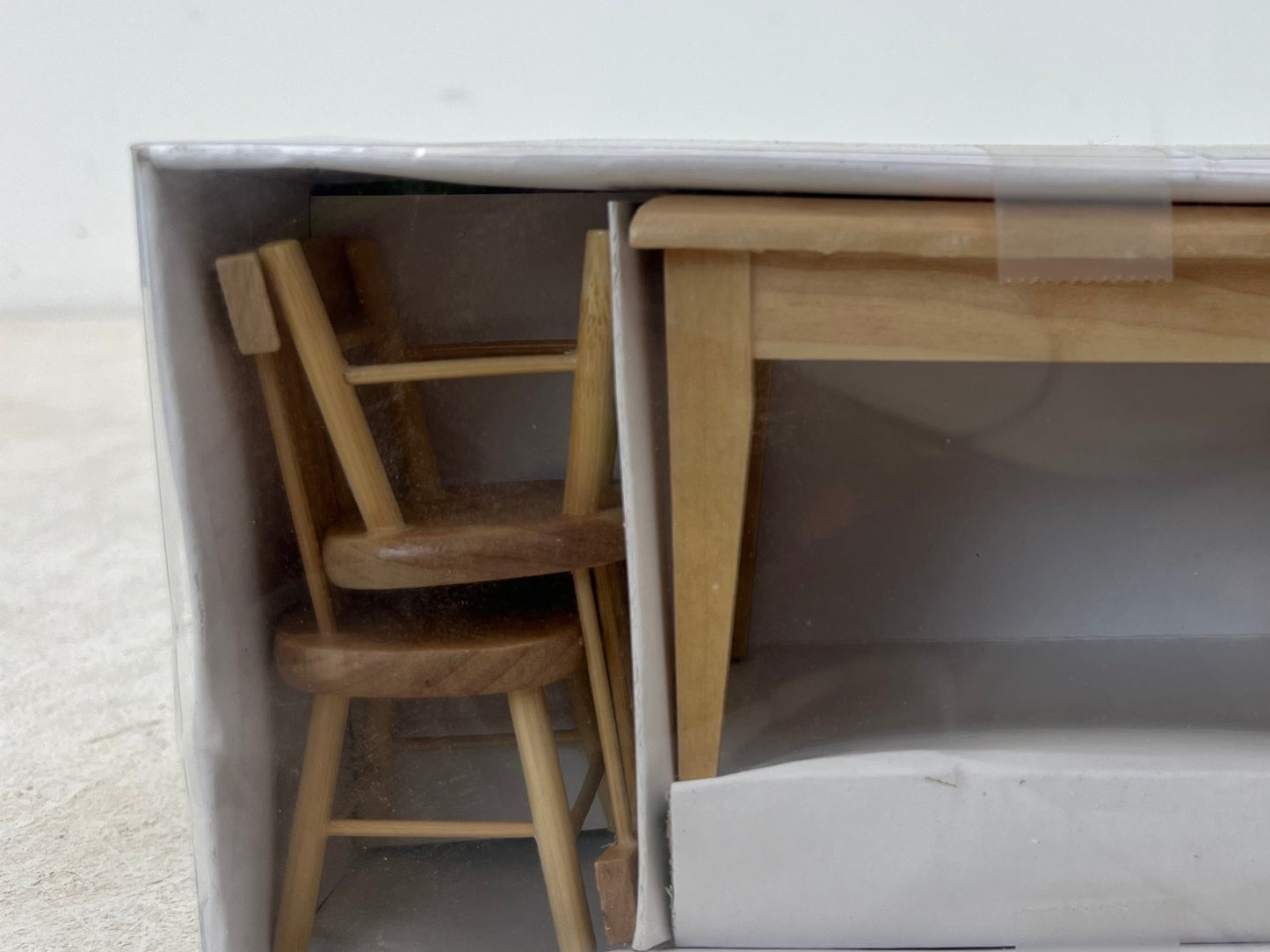 5 Pack Miniature Dining Table Wooden Dollhouse Set (Unused)