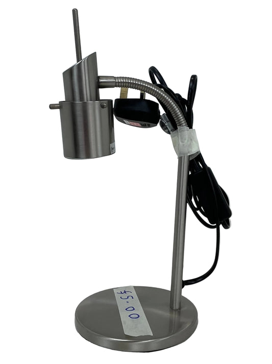 Small Metallic Silver Table Lamp (Pre-Loved)