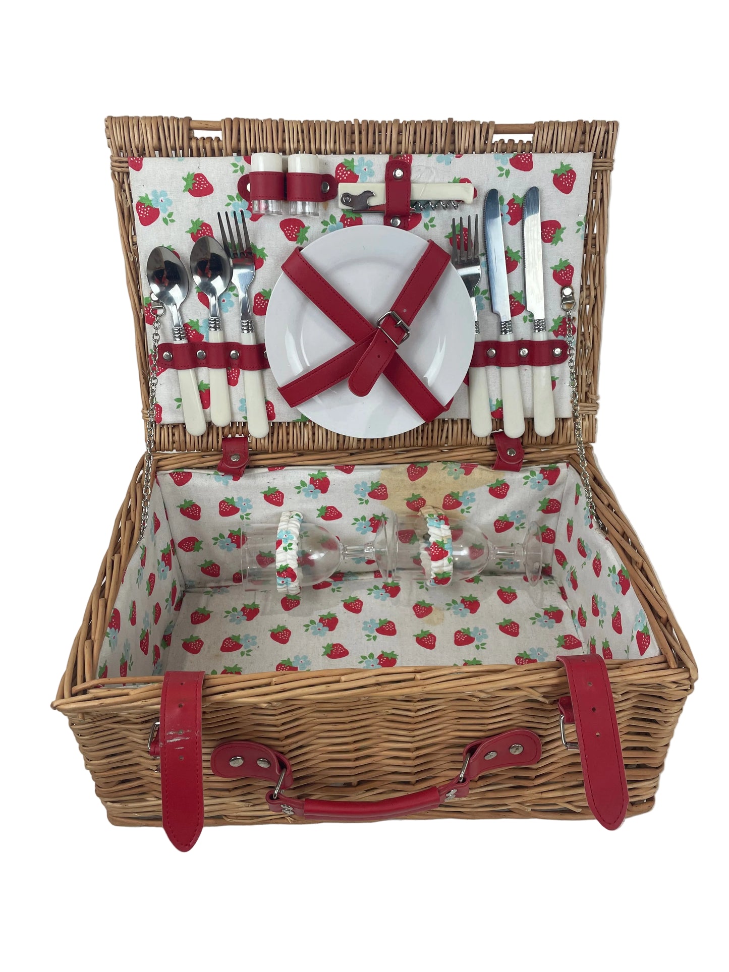 Cath Kidson Strawberry Picnic Basket (Pre-Loved)