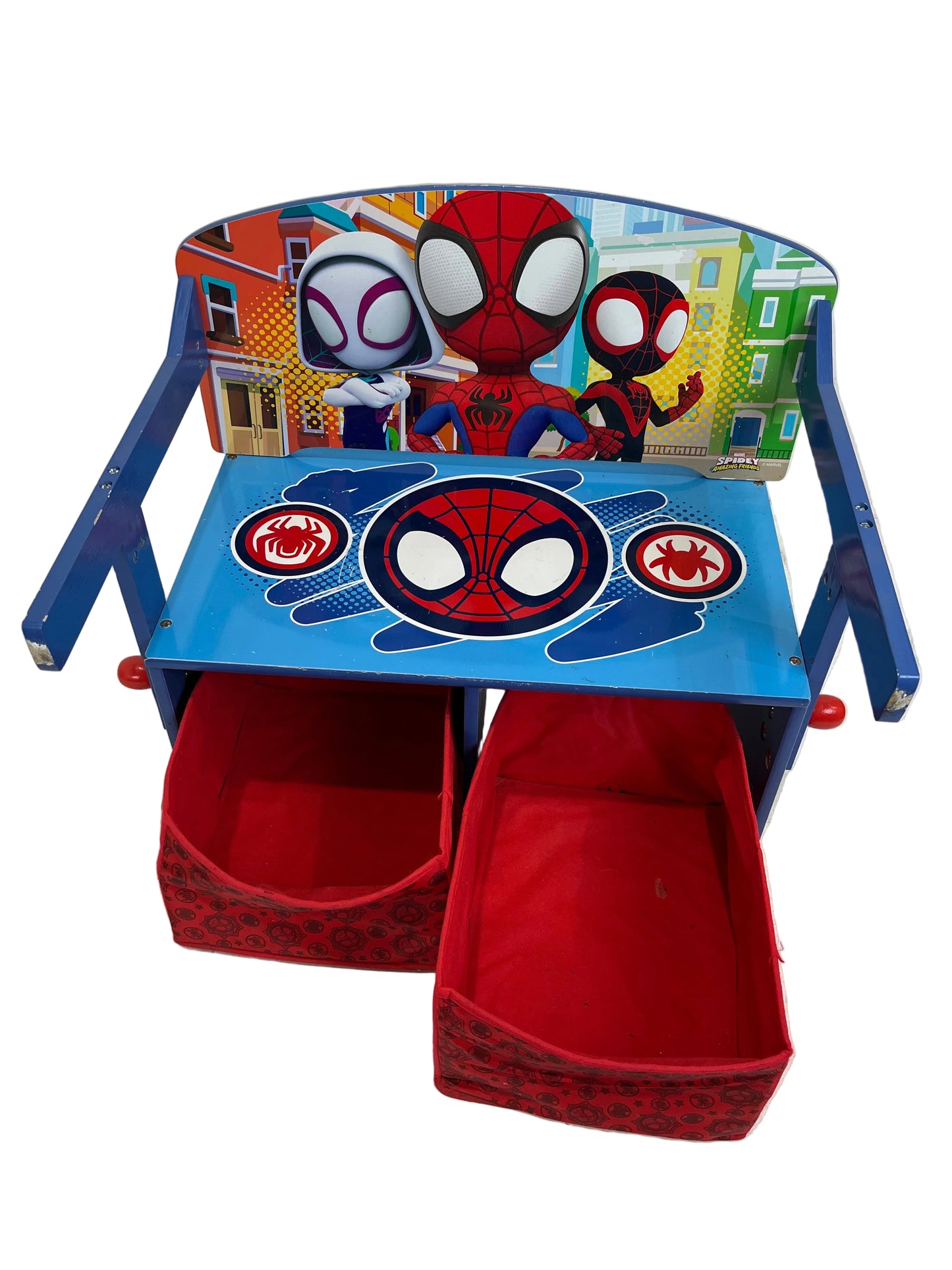 Delta Children's Spider-Man And Friends Convertible Storage Bench And Desk (Pre-Loved)