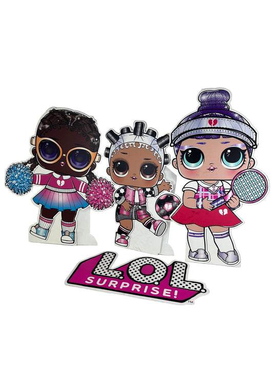 L.O.L. Surprise! Sporty Cardboard Cutout Dolls (Pre-Loved)