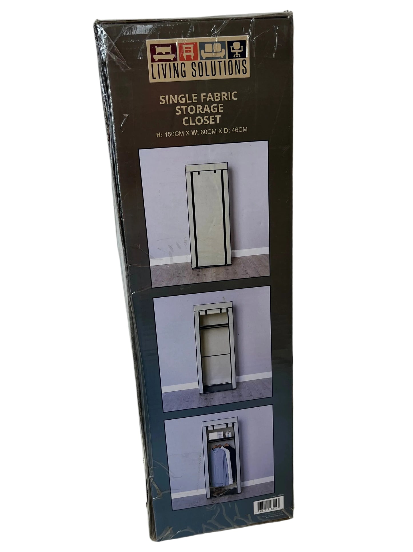 Living Solutions Singler Fabric Storage Closet (Pre-Loved)