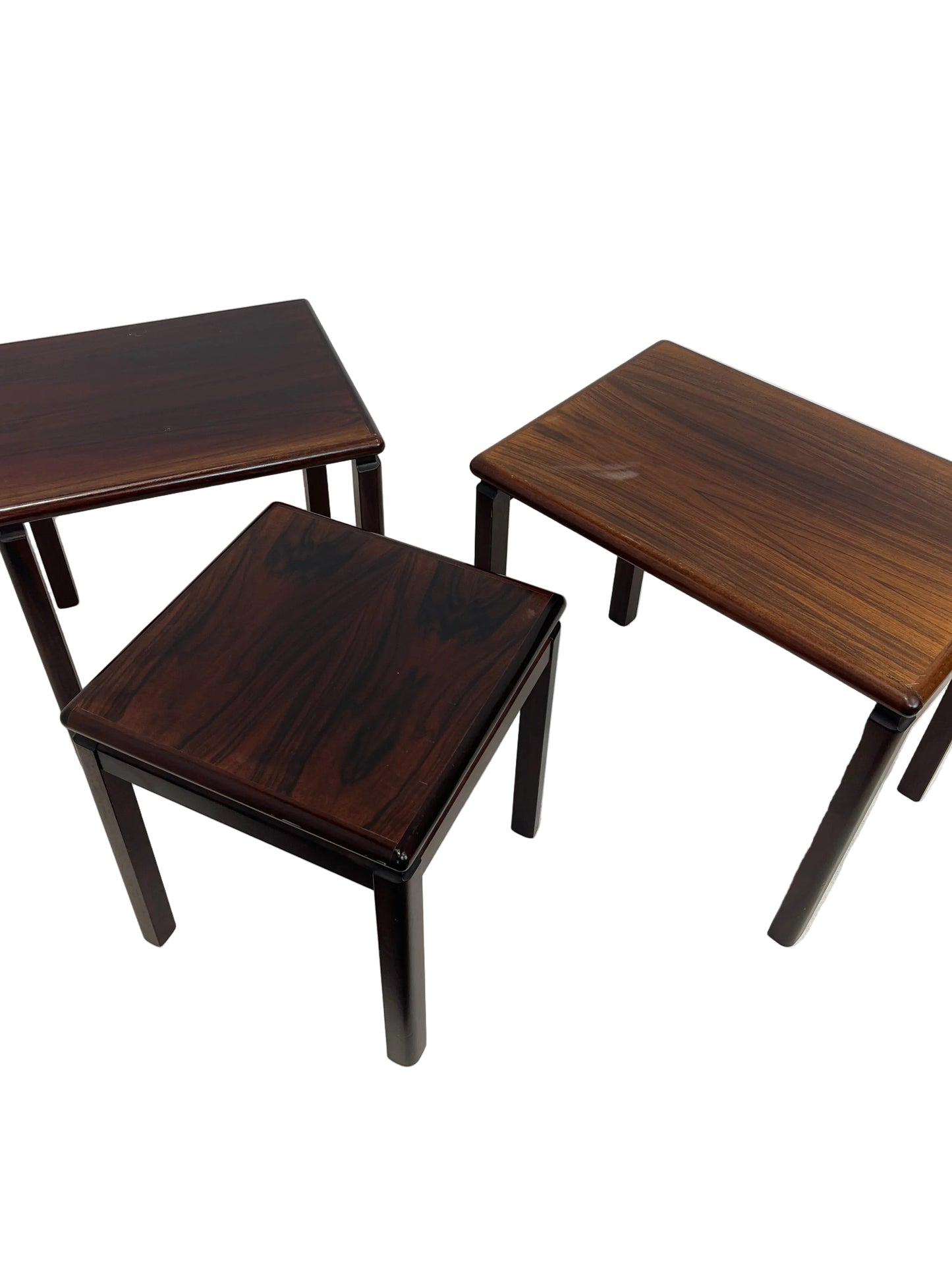 Mid-Century Style Danish Wooden Nest Of Three Tables (Pre-Loved)