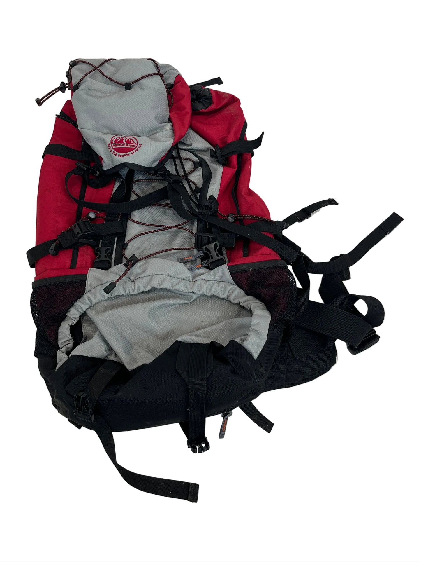 Red And Grey Hiking Backpack (Pre-Loved)