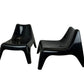 Vintage Ikea Vago Thomas Sandell Black Plastic Stacking Chairs (Pre-Loved)