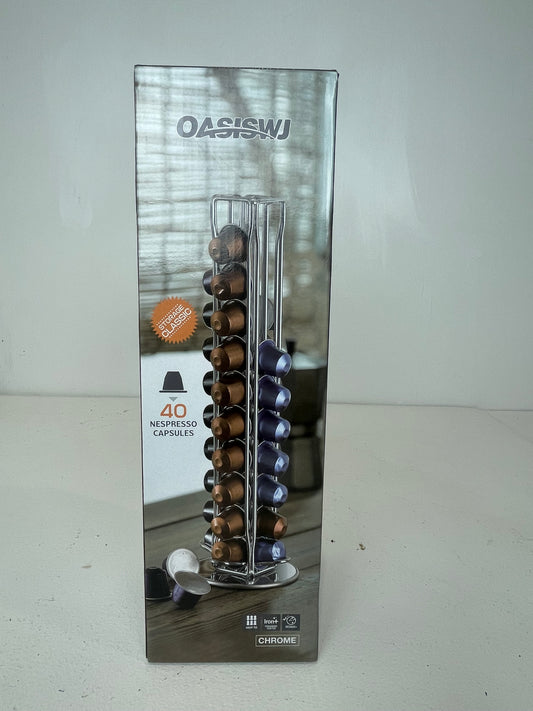 Rotating 40 Capsule Coffee Pod Holder Tower Stand (Pre-loved)