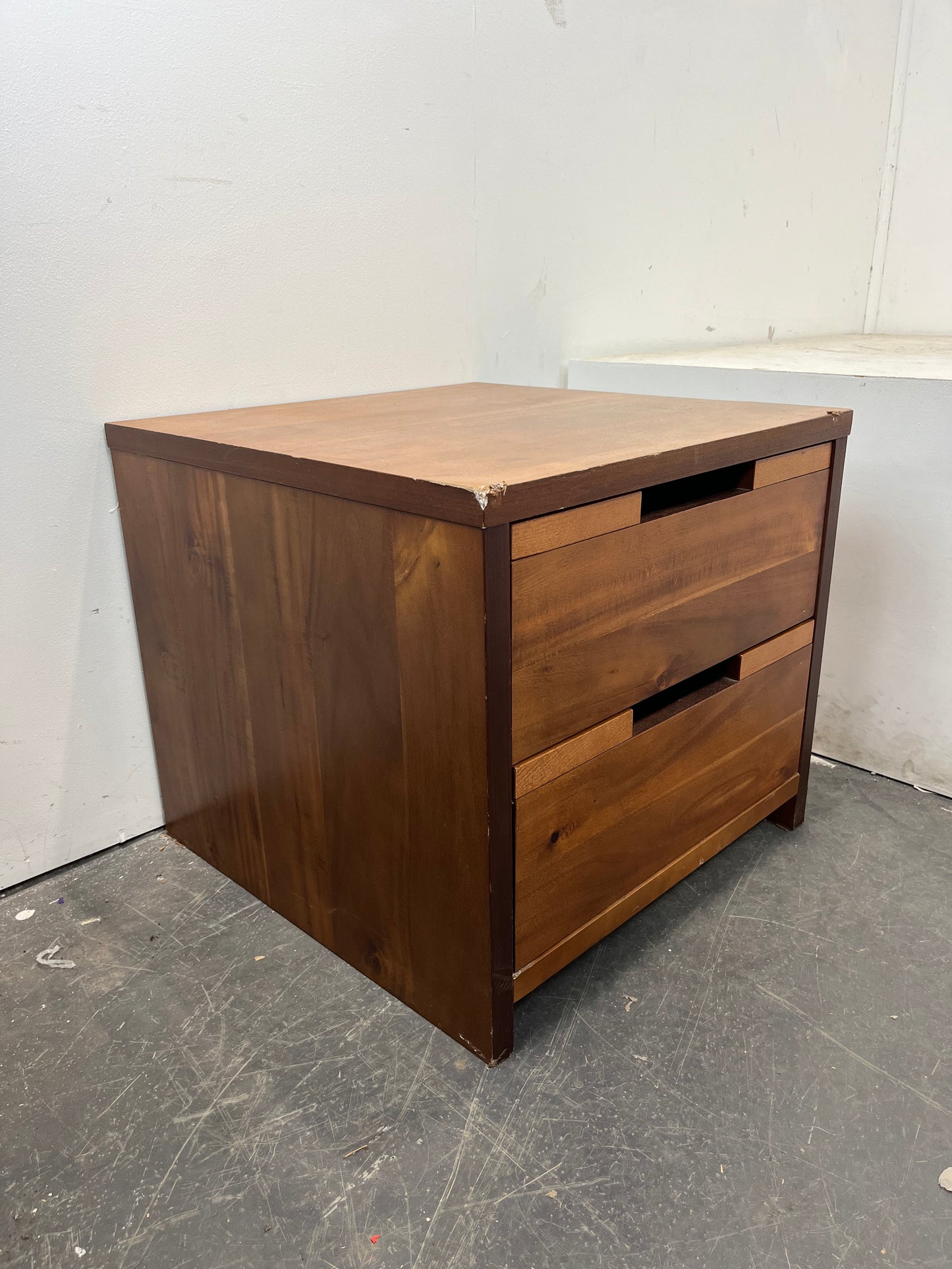 Rustic Two-Drawer Side Table (Pre-Loved)