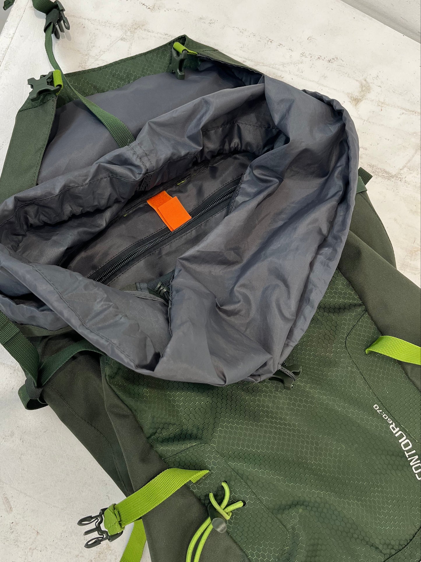 Vango Contour 60:70L Green Trekking Camping Backpack (Pre-Loved)
