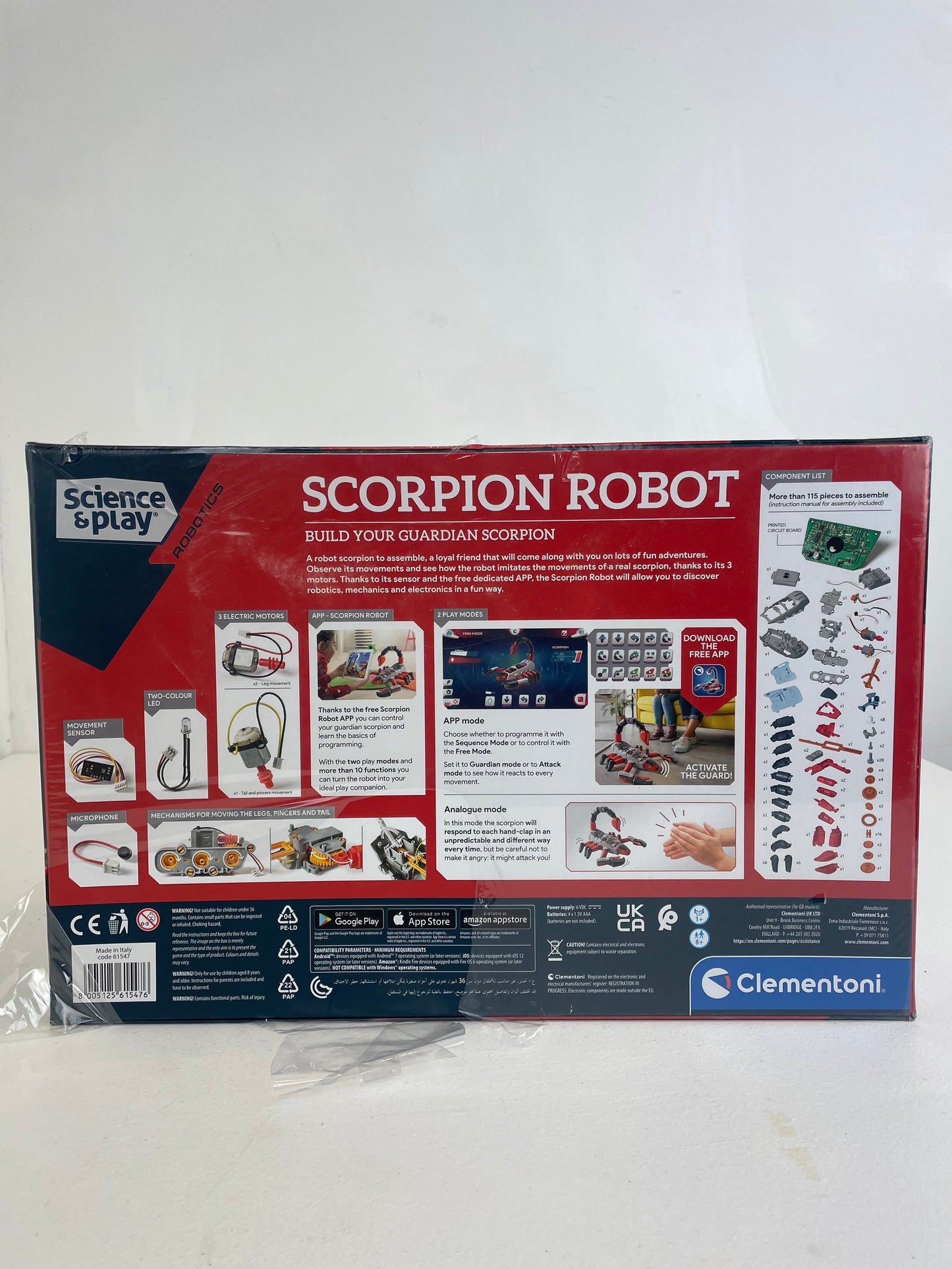 Clementoni 61547 Science & Play-Mecha Scorpion-Robot (New)