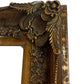 Vintage Style Gold-Tone Engraved Frame Rectangle Wall Mirror (Pre-Loved)
