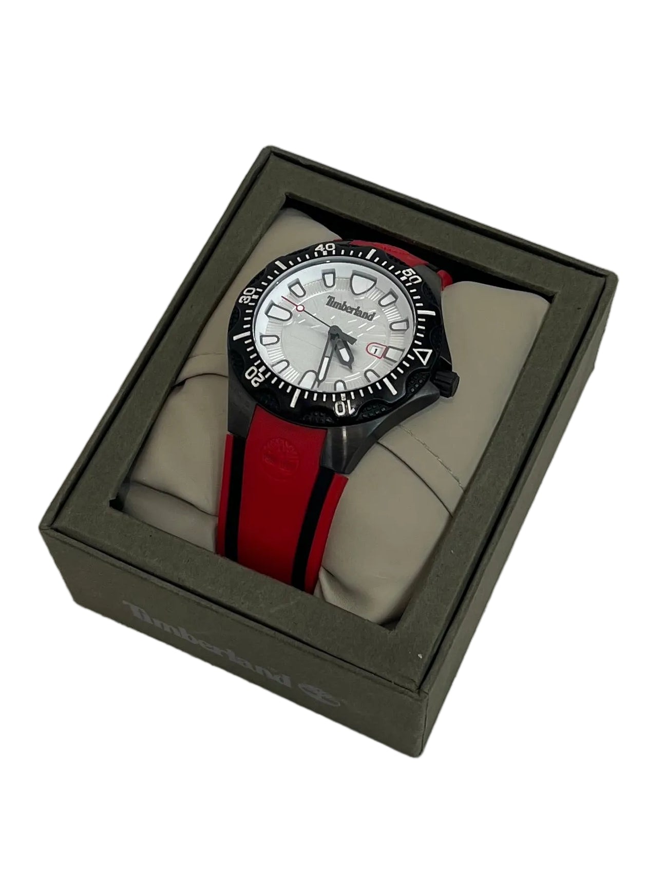 Timberland Retro Red-Strap Watch (Pre-Loved)