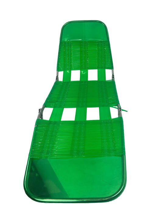 Vintage Jelly Green Fluoro Sun Lounger (Pre-Loved)