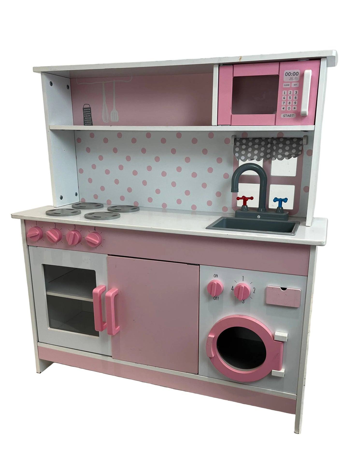 Pink Wooden Toy Kitchen Playset (Pre-Loved)