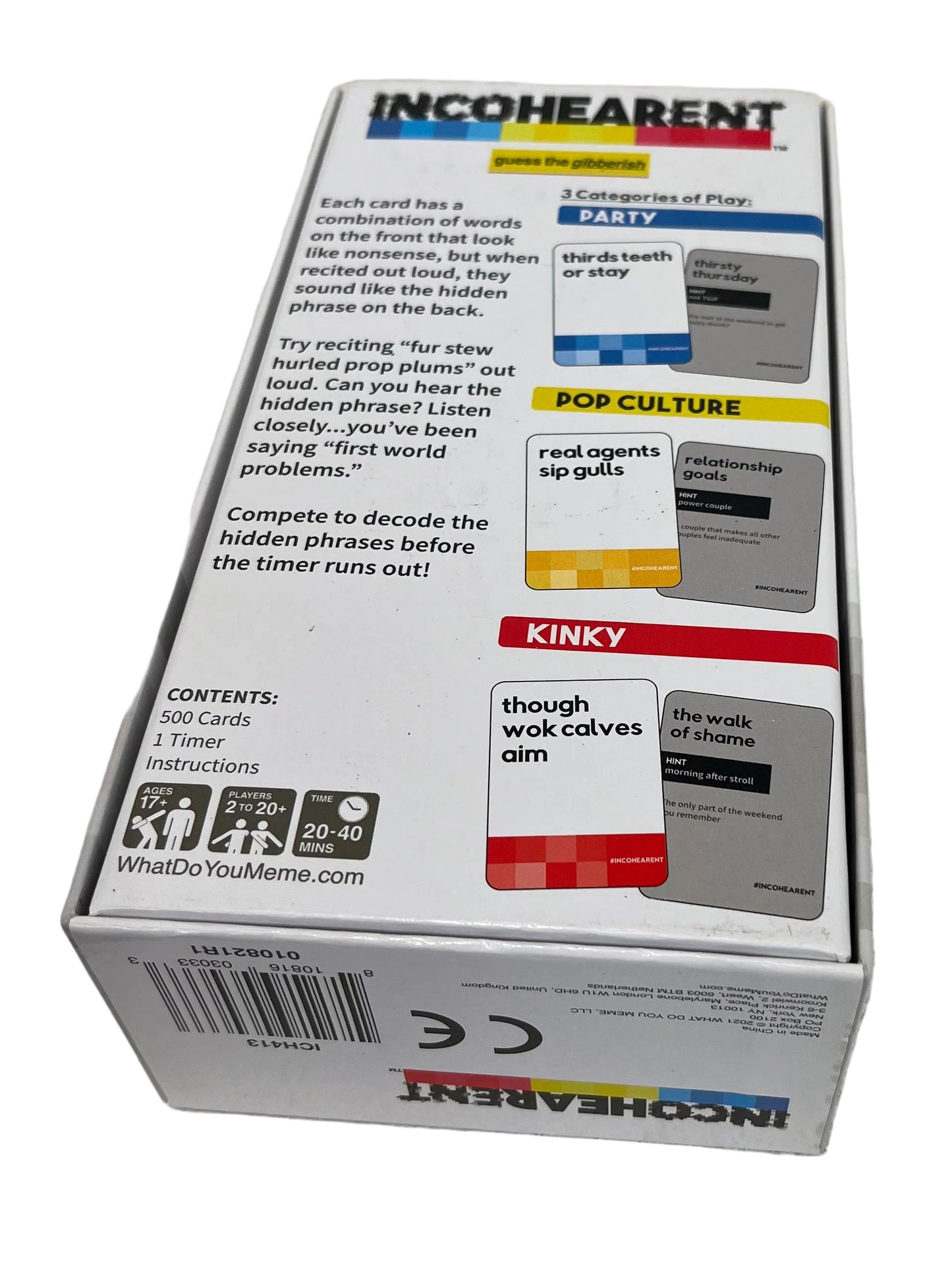 Incohearent Card Game (Pre-Loved)