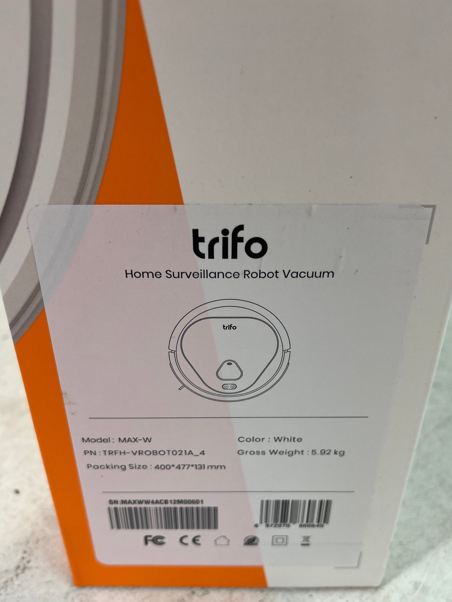 Trifo Maxwell Home Security Surveillance Robot Vacuum Cleaner (Pre-Loved)