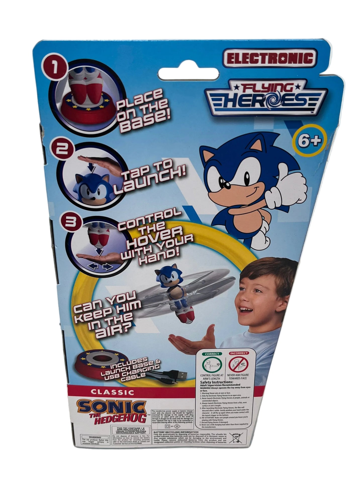 Flying Heros Hover n' Spin Sonic the Hedgehog Flying Action Figure (Unused)