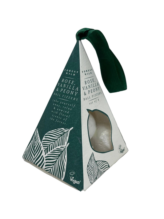 Forest Wild Rose Vanilla Peony Bath Fizzer Bombs Gift Set (New)