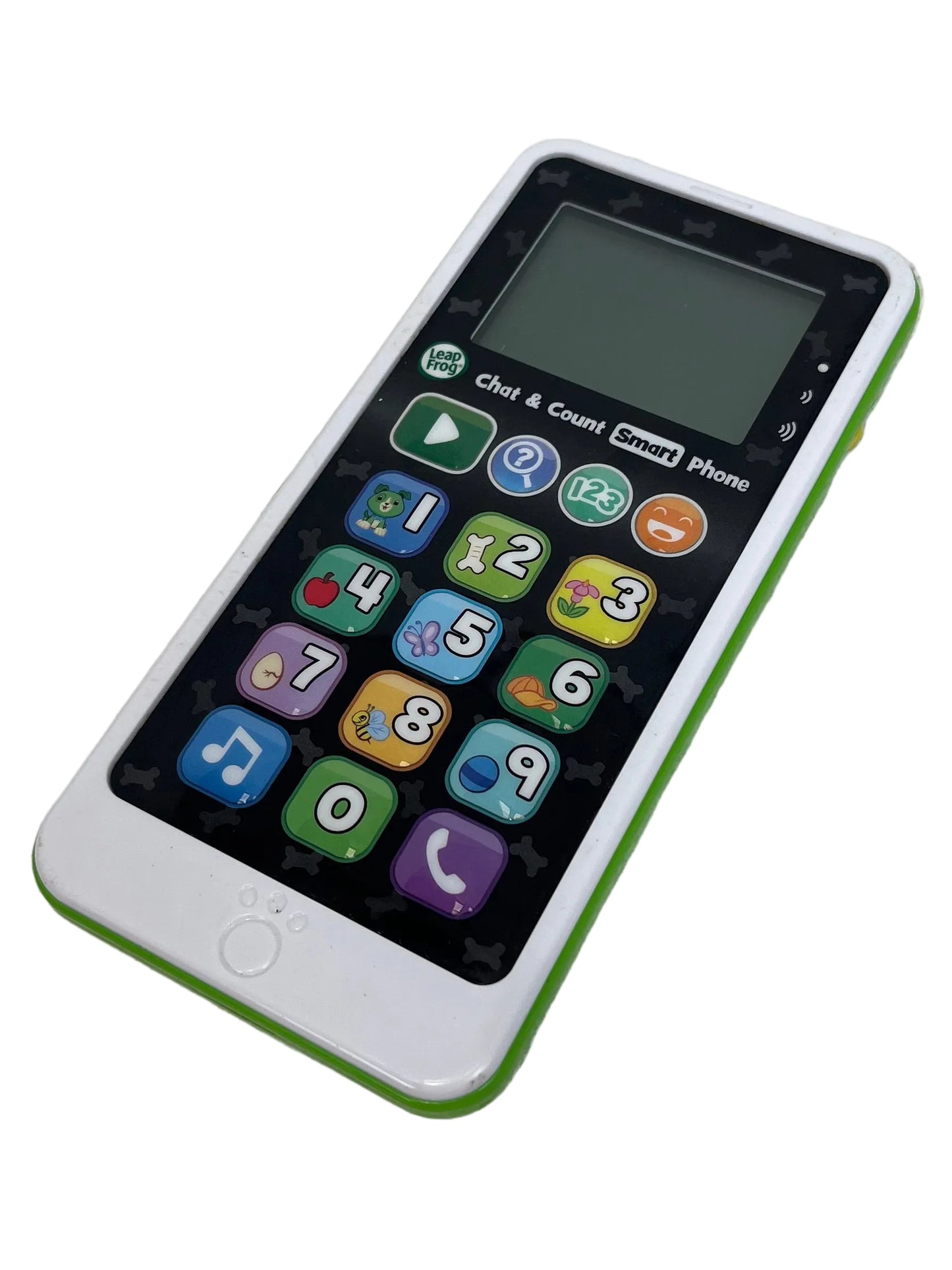 Leap Frog Green Plastic Chat & Count Emoji Smart Phone Toy (Pre-Loved)