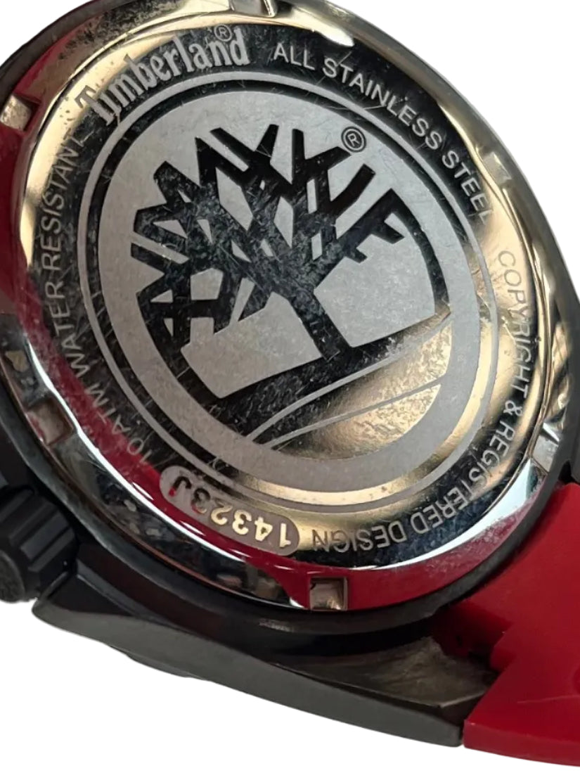 Timberland Retro Red-Strap Watch (Pre-Loved)