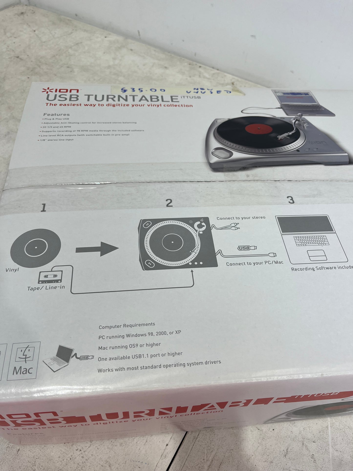 Ion Audio USB Turntable iTTUSB (New)