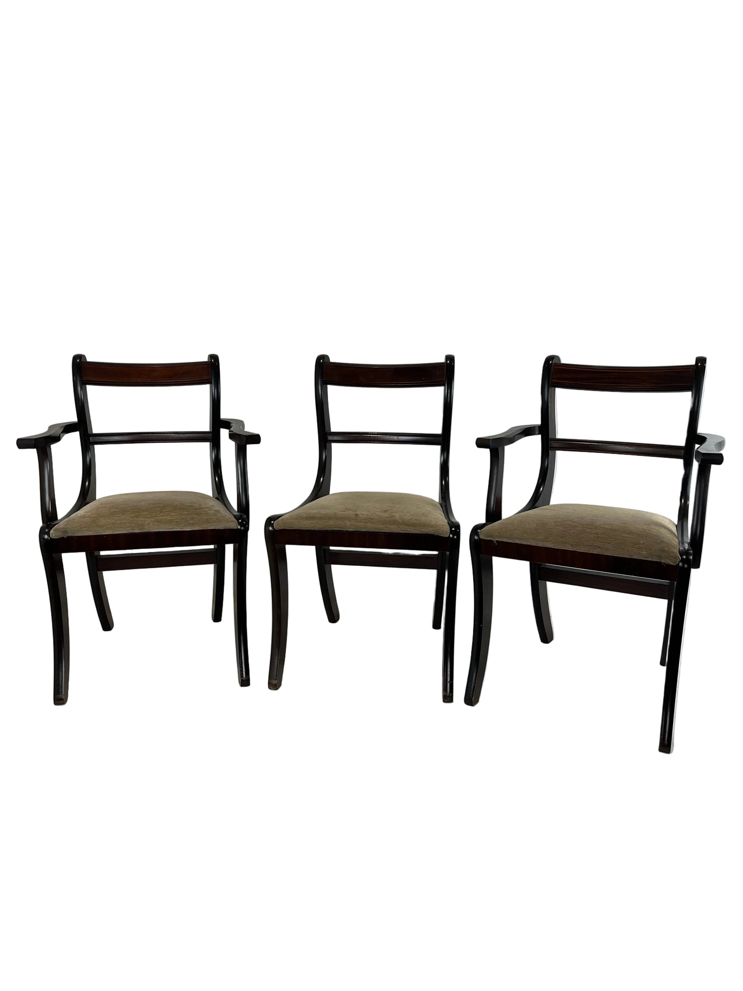 Set Of 6 Vintage Regency Style Dining Chairs (Pre-Loved)
