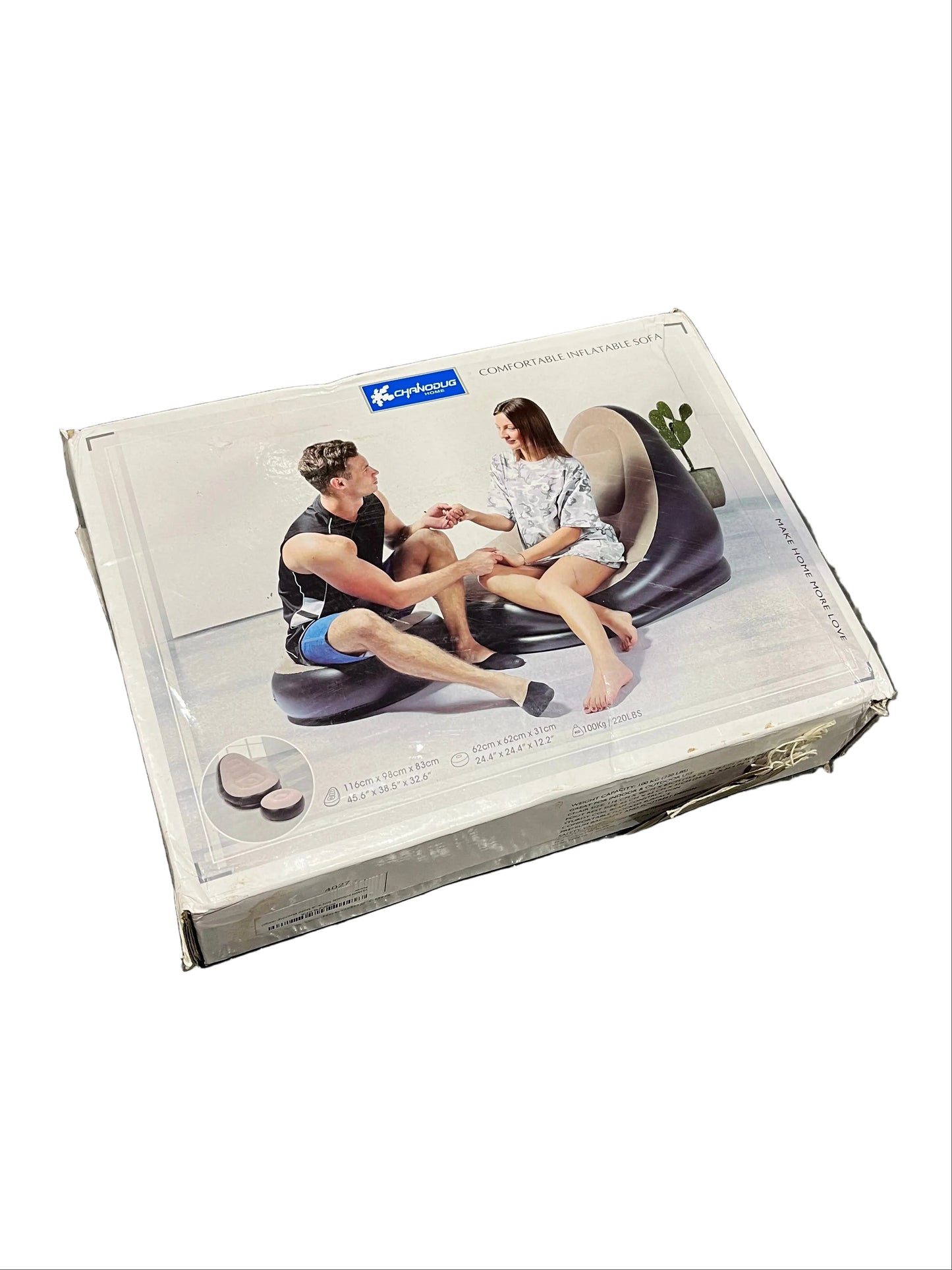Chanodug Inflatable Lounge Sofa And Footrest (Pre-Loved)