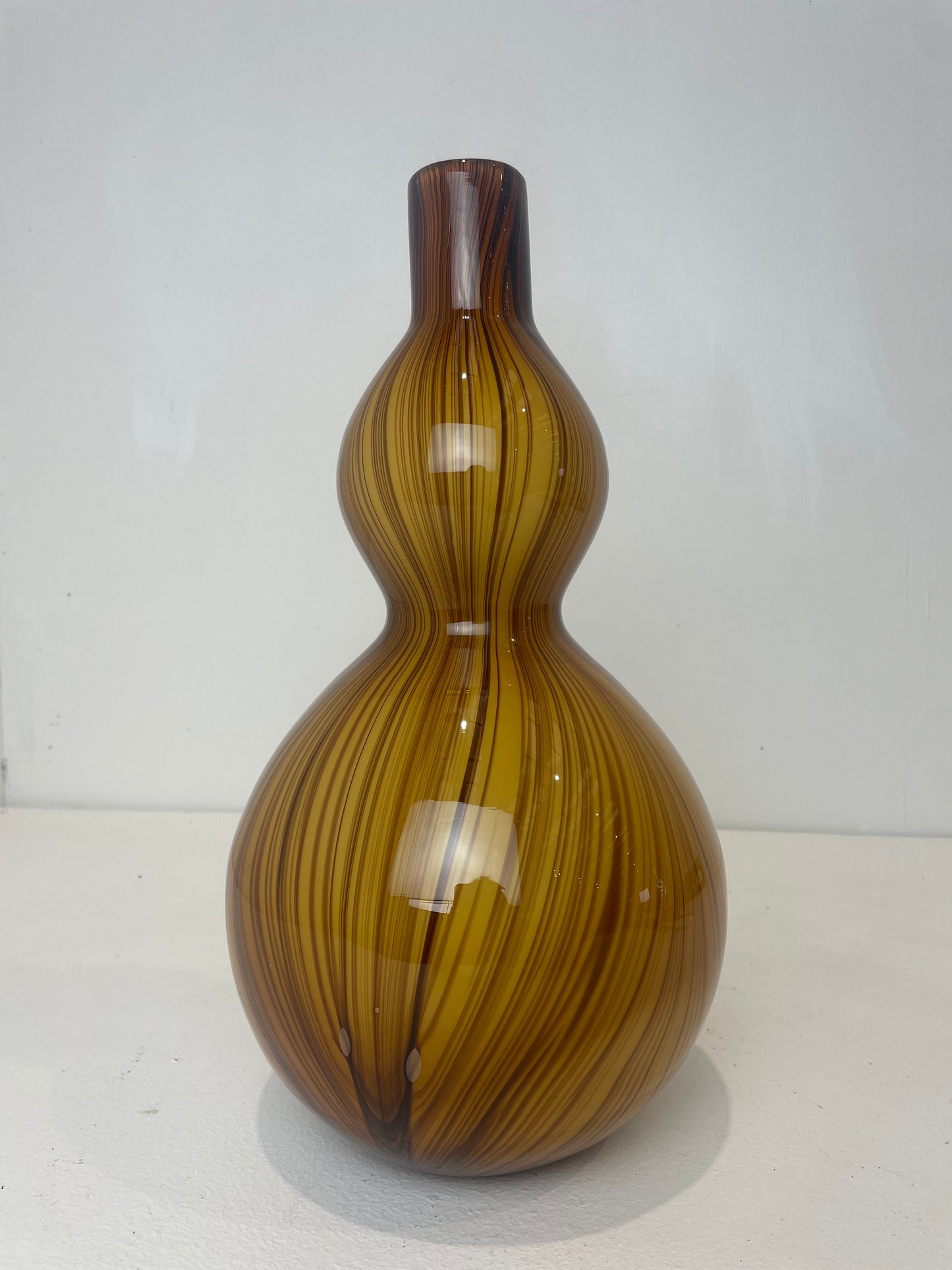 Modern Encased Studio Art Glass Swirls Vase (Pre-loved)