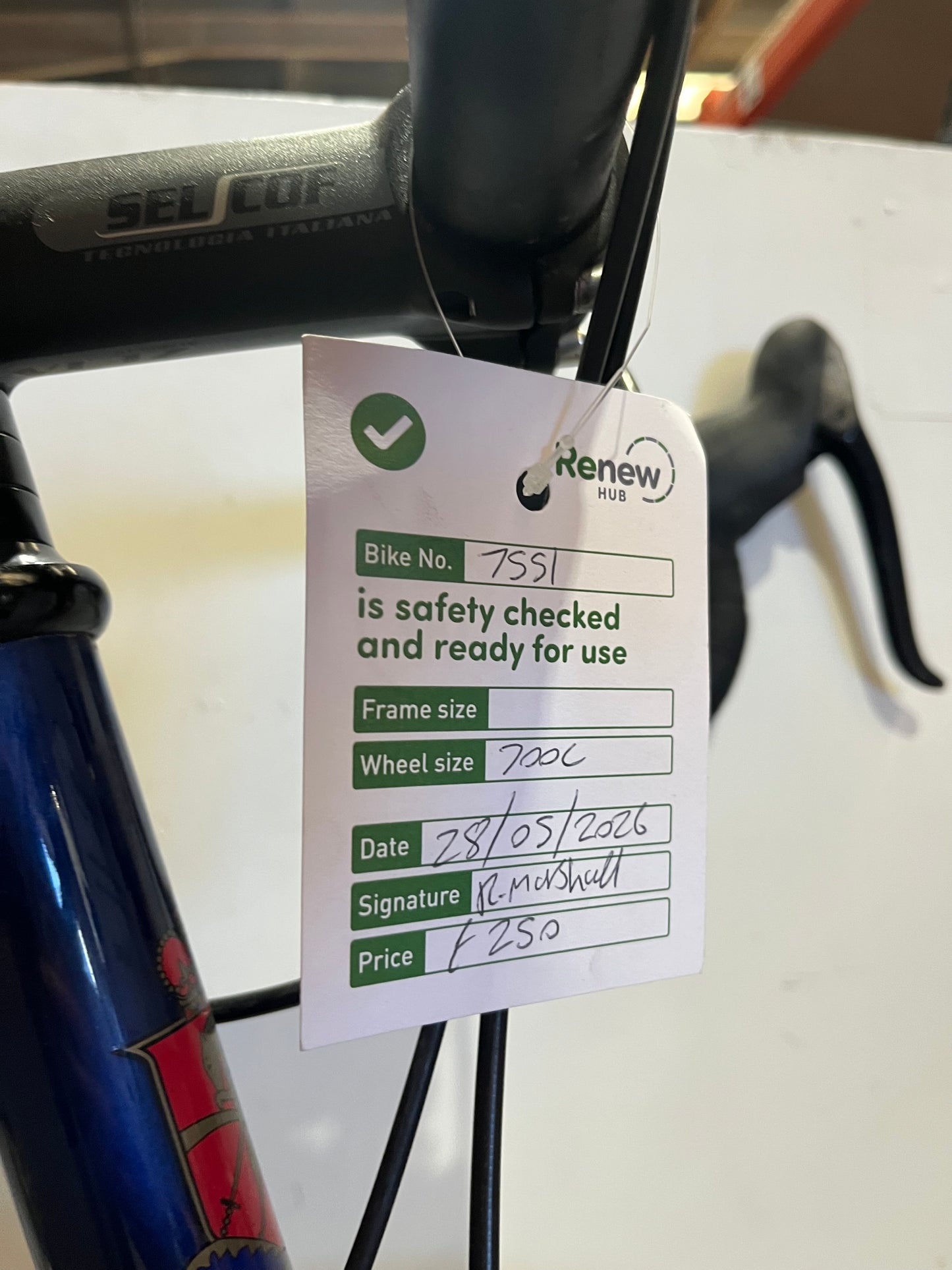 Holdsworth Blue 700c Road Bike (Pre-Loved)