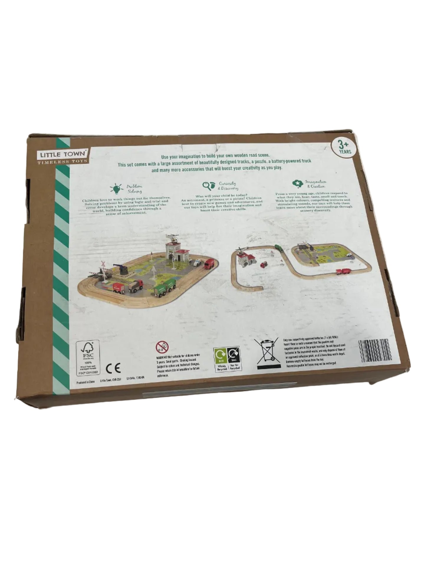 Little Town Wooden Road Toy Play Set (Pre-Loved)