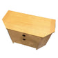 Light Brown Wood Corner TV Entertainment Stand Unit (Pre-Loved)