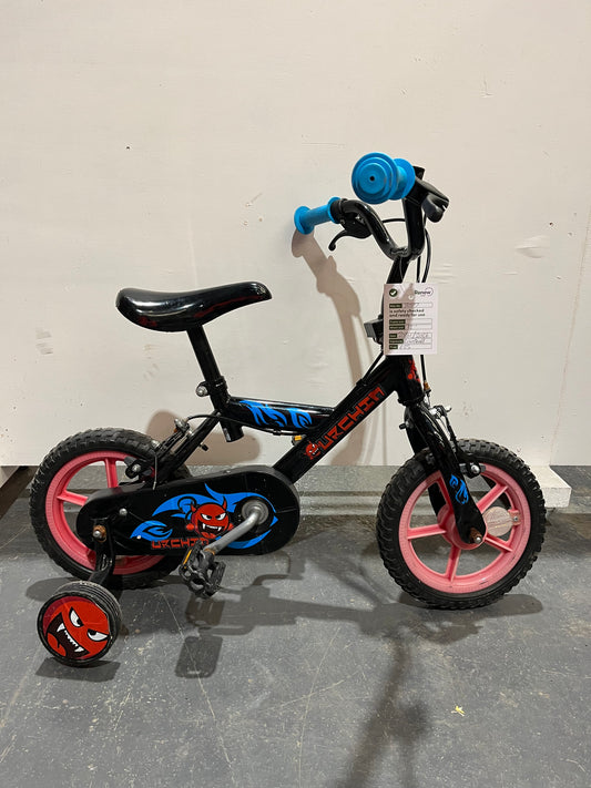 Urchin Black 12” Children’s Bike With Stabilisers (Pre-Loved)