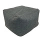 Next Dark Grey Boucle Weave Large Pouffe (Pre-Loved)