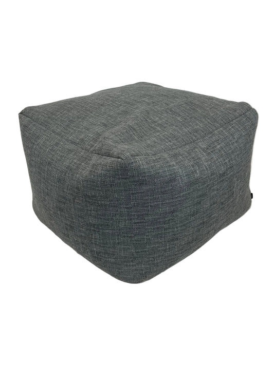 Next Dark Grey Boucle Weave Large Pouffe (Pre-Loved)