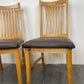 Brown Cushioned Dining Chairs X2(Pre-loved)