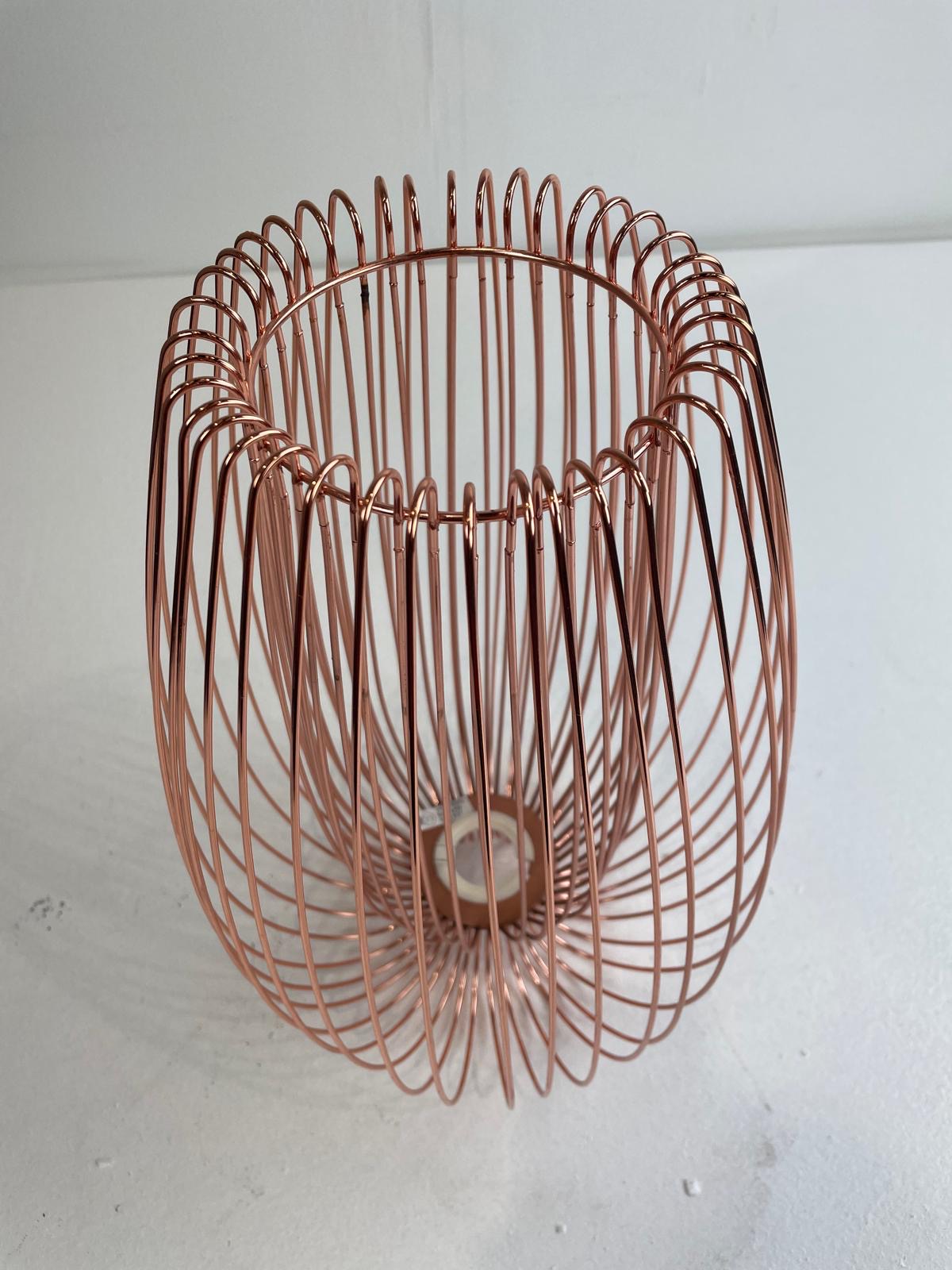 Rose Gold Wire Lampshade (Pre-loved)