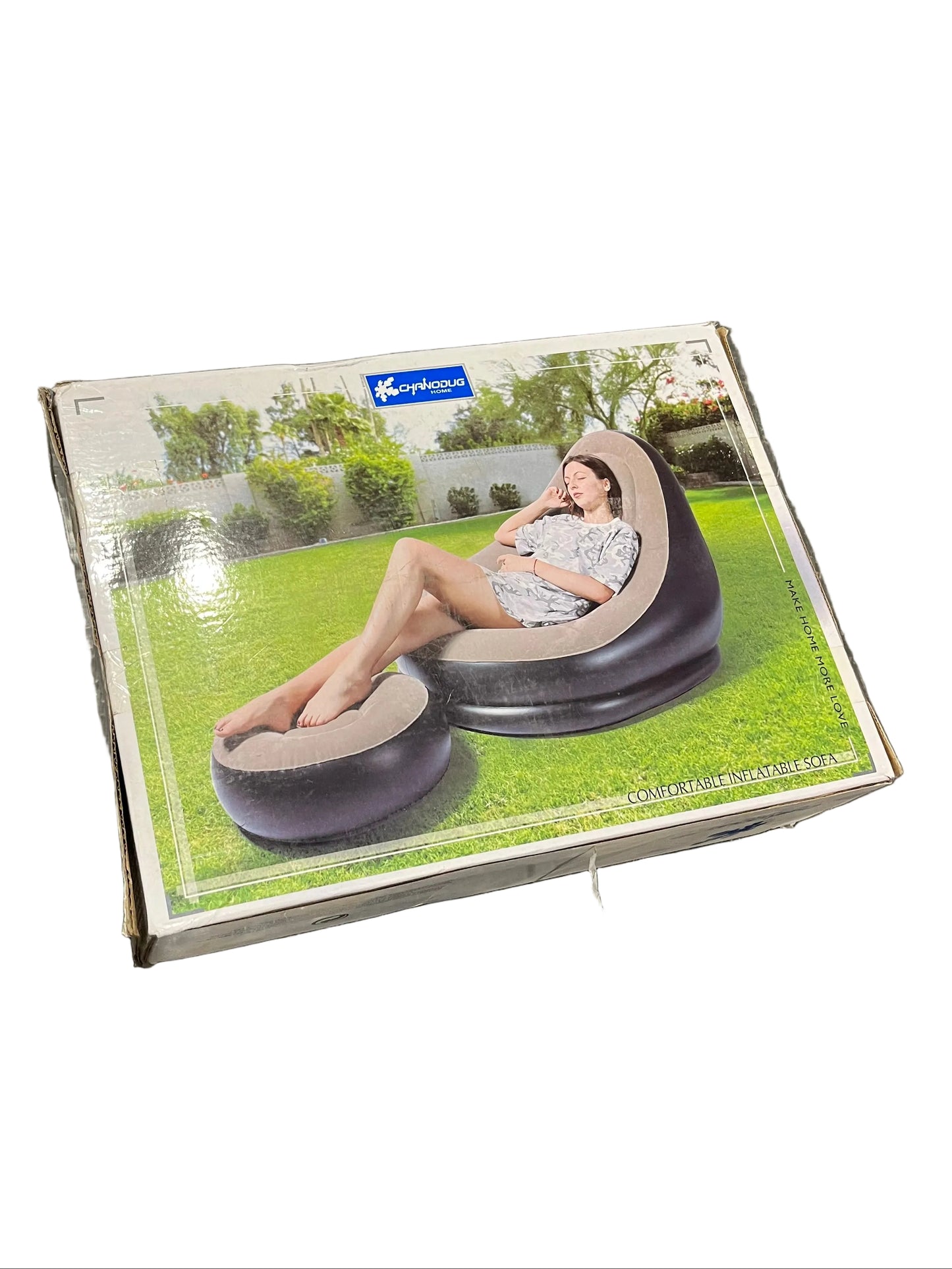 Chanodug Inflatable Lounge Sofa And Footrest (Pre-Loved)