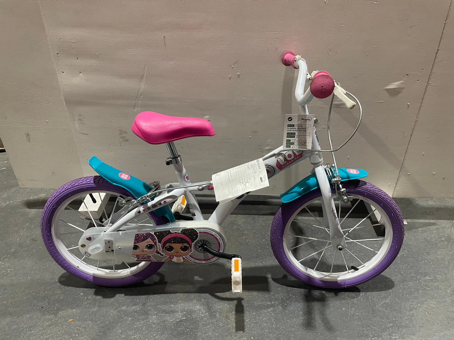 Serviced LOL Surprise Children's Bike, 16" (Pre-Loved)