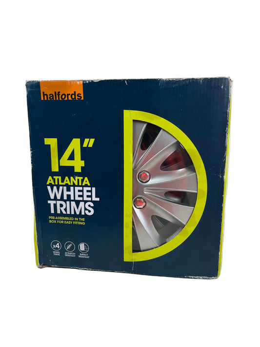 Box Of Four Halfords 14" Atlanta Wheel Trims (New)