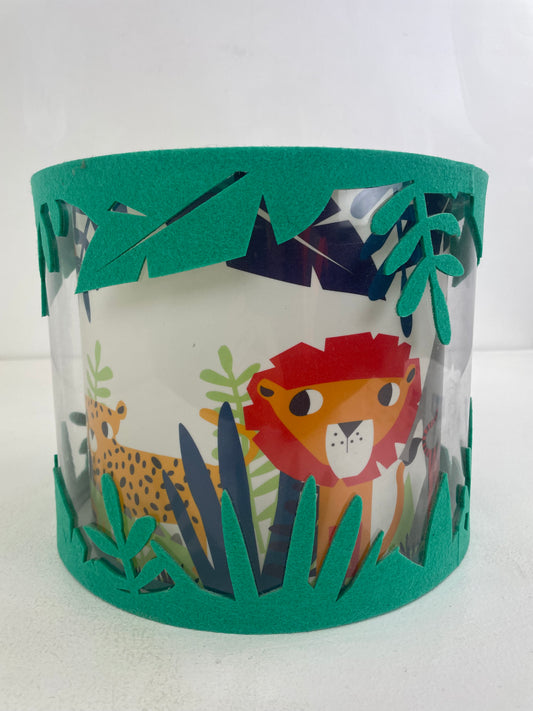 Jungle Theme Felt Lampshade (Pre-loved)