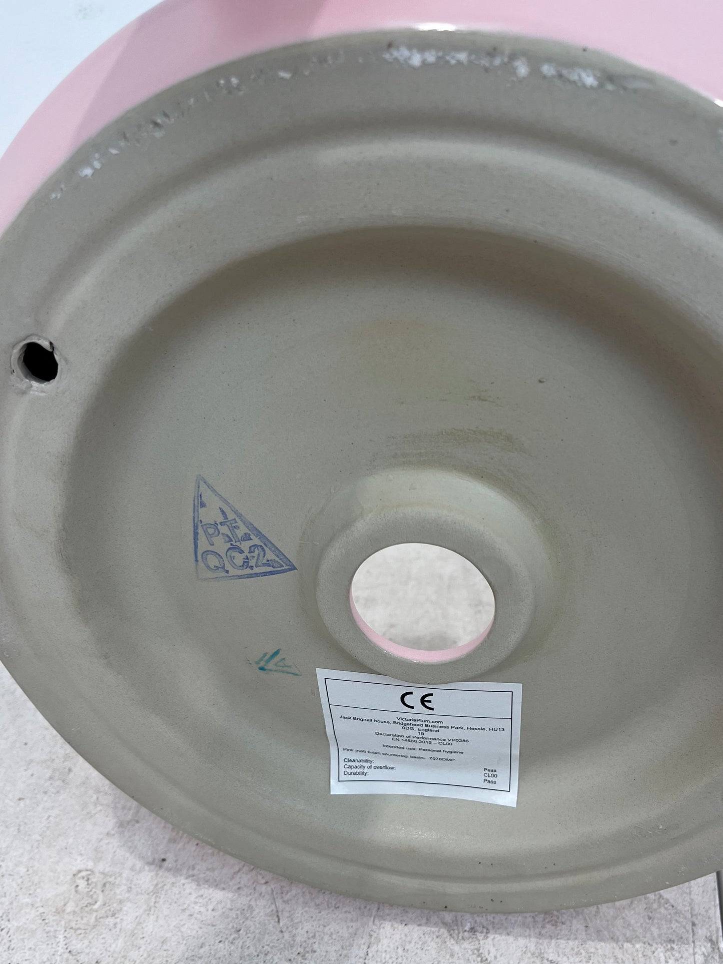 Victoria Plum Pink Matt Sink Basin (Pre-Loved)