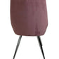 Set Of 4 Modern Dusty Rose Pink Velvet Dining Chairs (Pre-Loved)