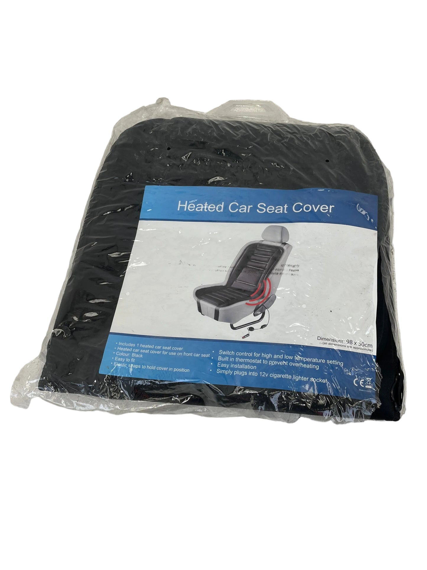 Black Heated Car Seat Cover (New)