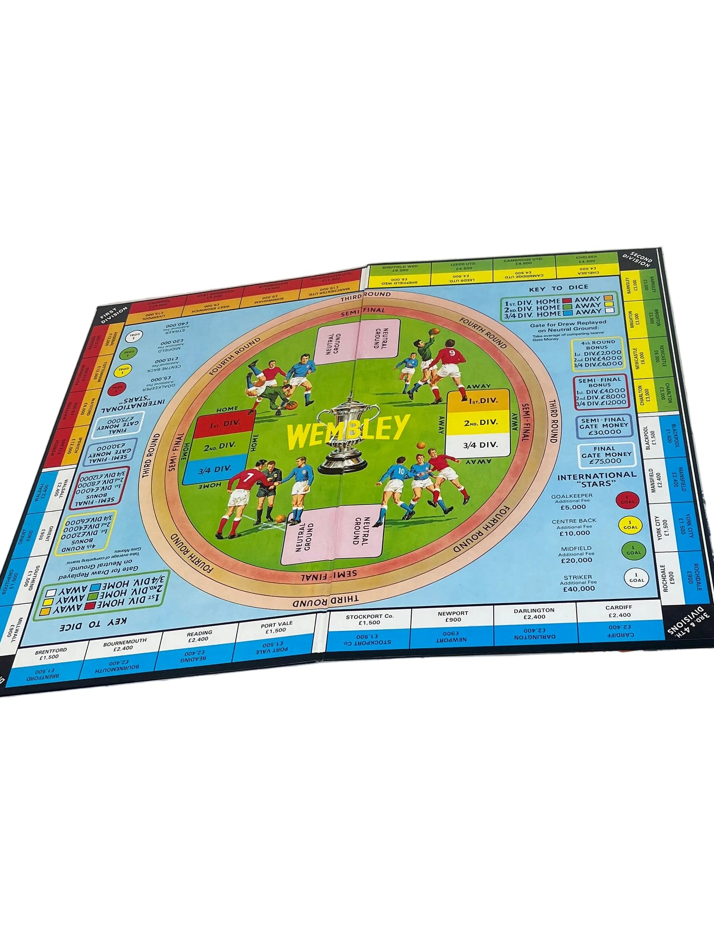 Vintage Wembley Cup Tie Football Gibsons Games Board Game (Pre-Loved)