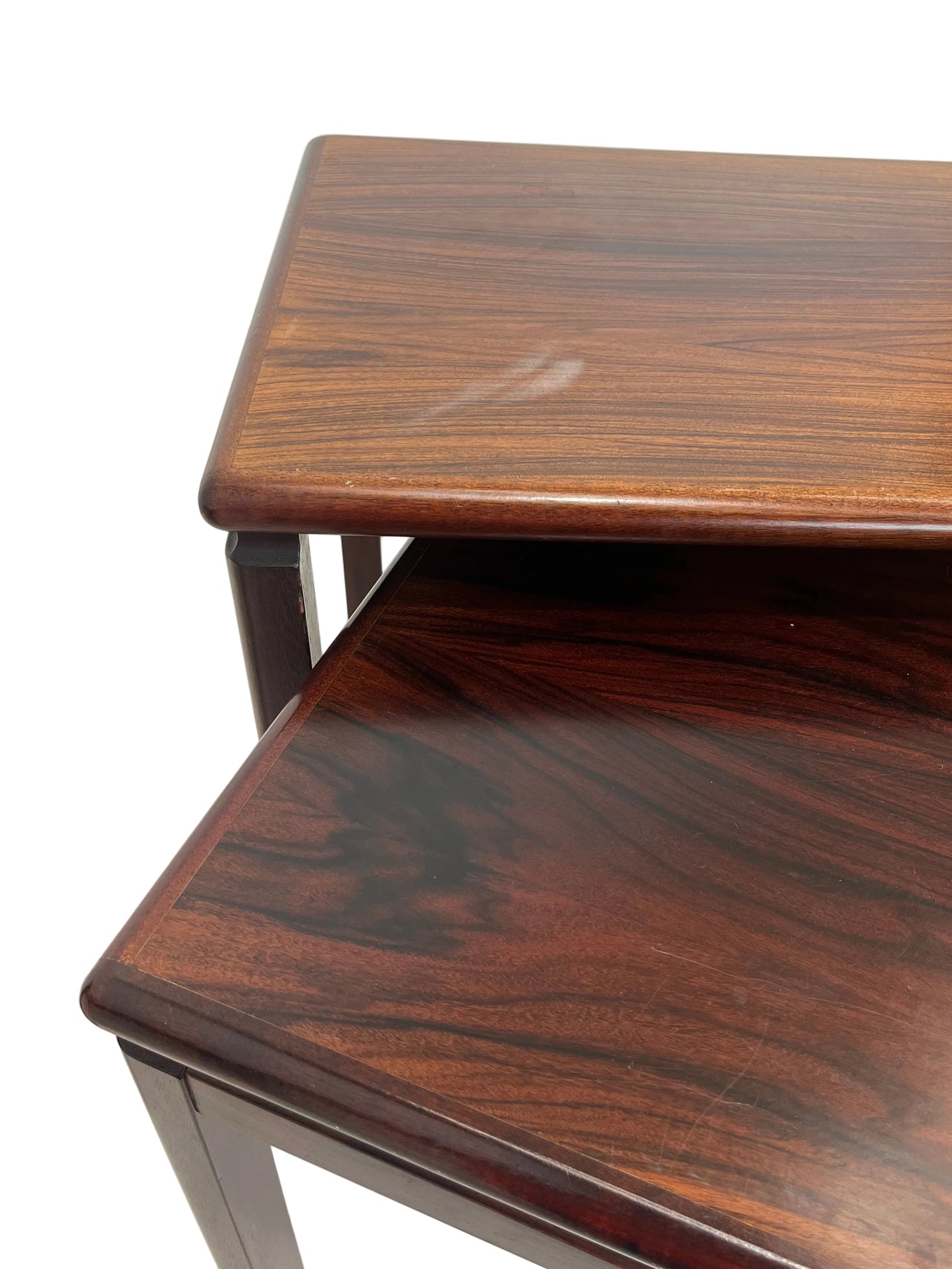 Mid-Century Style Danish Wooden Nest Of Three Tables (Pre-Loved)