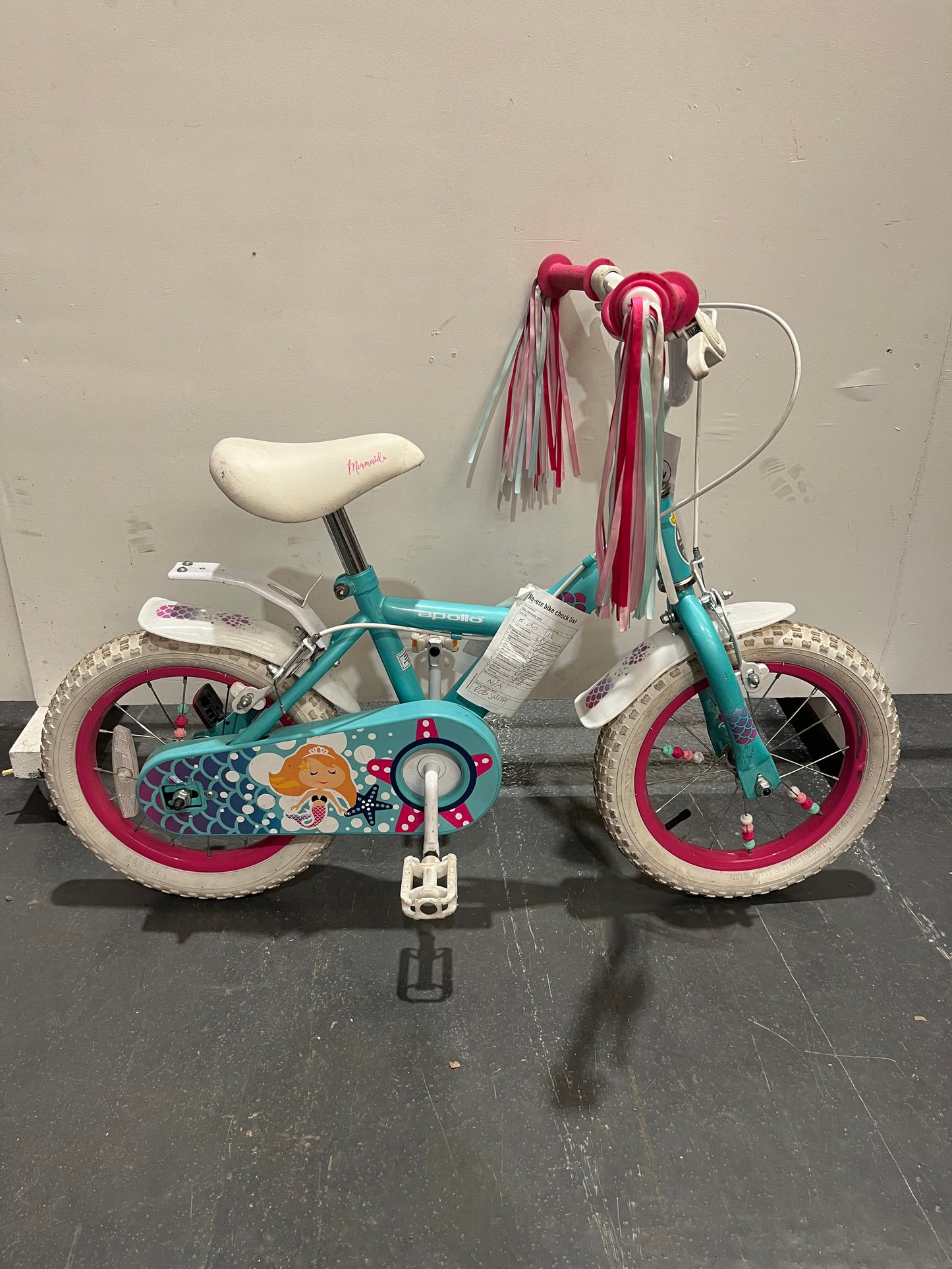Apollo Mermaid Turquoise 14” Children’s Bike (Pre-Loved)