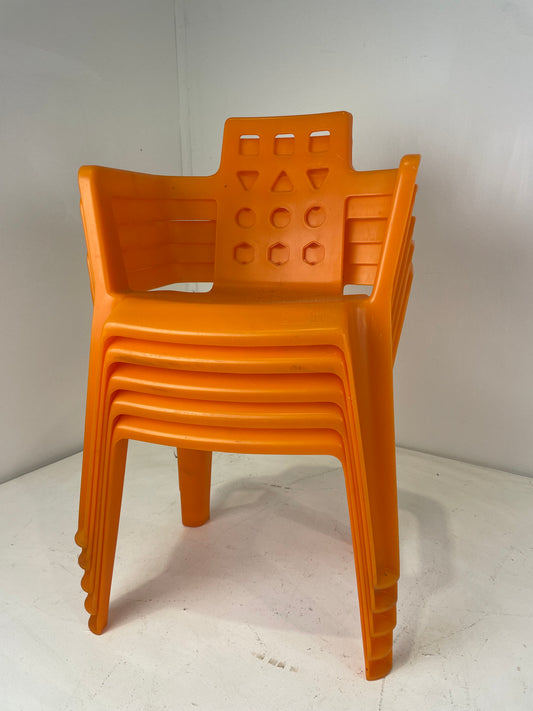 Orange Children’s Chair X5 (Pre-loved)